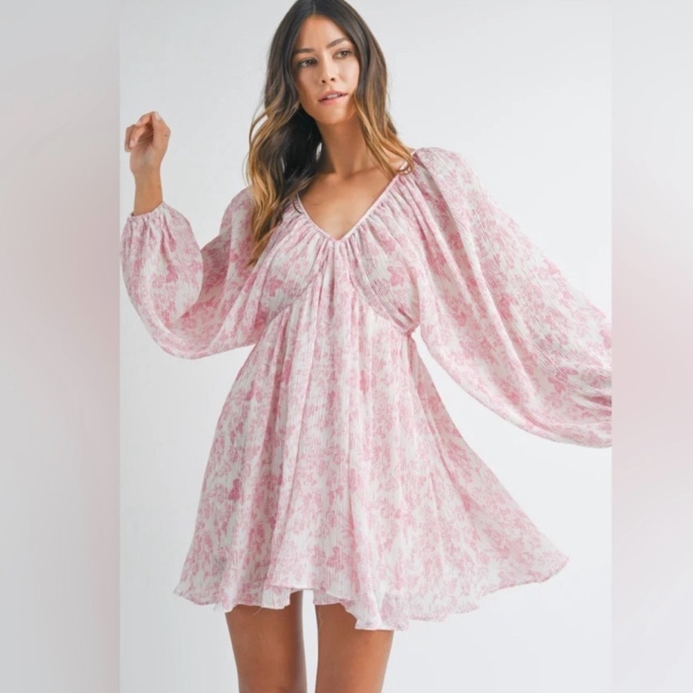 MABLE Floral Pink Dress